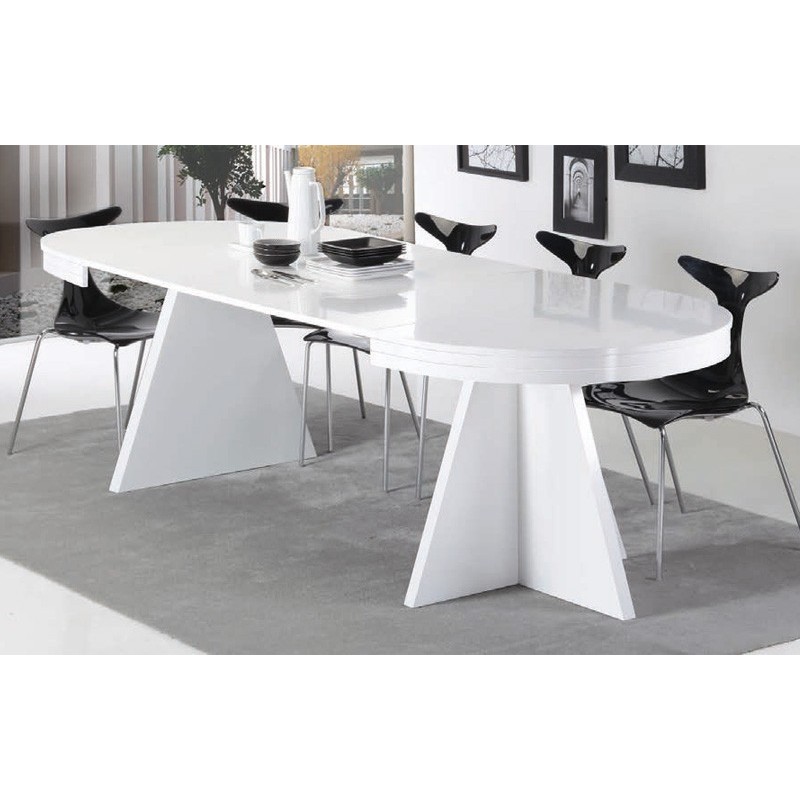 MESA OVALADA EXTENSIBLE PIE TRIANGULAR
