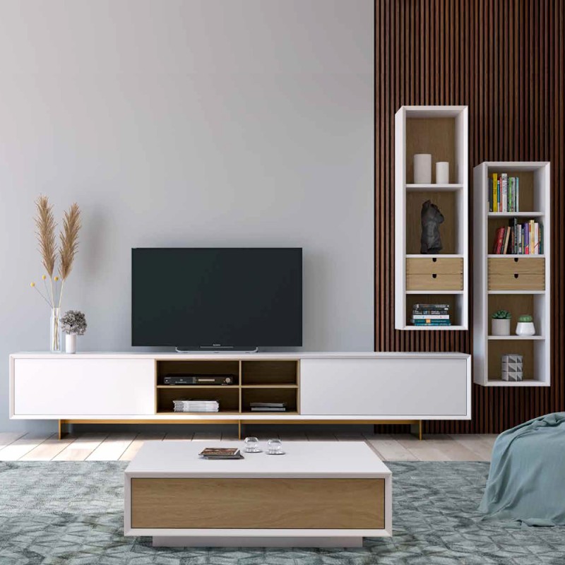 MUEBLE DE SALÓN LACA Y MADERA