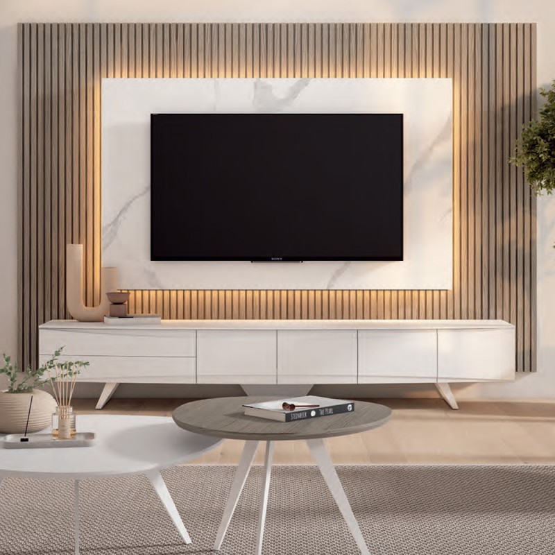 MUEBLE TV CON CAJONES Y PUERTAS
