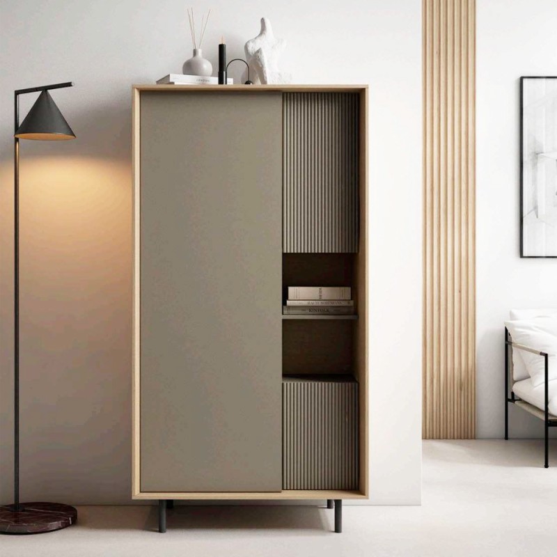 MUEBLE ALTO CON HUECO Y PUERTAS
