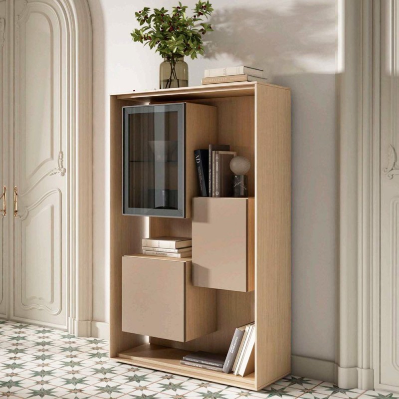 MUEBLE ALTO CON LUZ INTERIOR