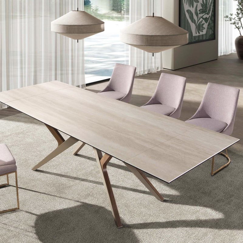 MESA EXTENSIBLE PORCELÁNICO ARENA