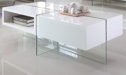 mesa de centro blanca